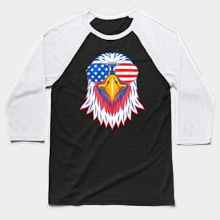 Patriotic Eagle Shirt 4Th Of July Usa American Flag Pride Baseball T-Shirt